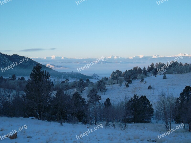 Mountains Snow Winter Nature Landscape