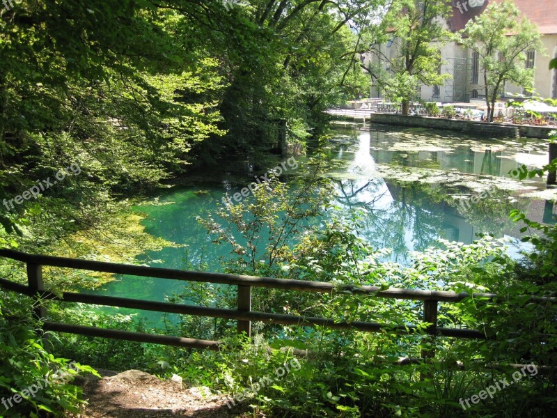 Blue Pot Water Blue Lake Summer