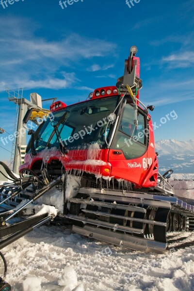 Pistenbully Runway Maintenance Vehicles Snow Groomer Winter Ski