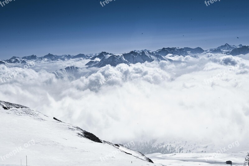 Winter Ski Snow Alpine Mountains