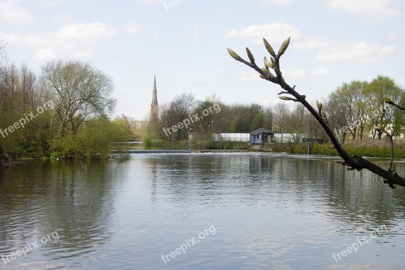 St Elphin River Mersey Warrington Parish Church Water Church