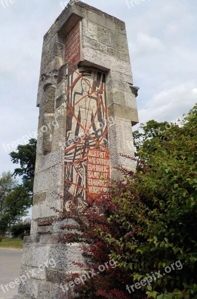 Masonry Monument Stones Painted Tourism