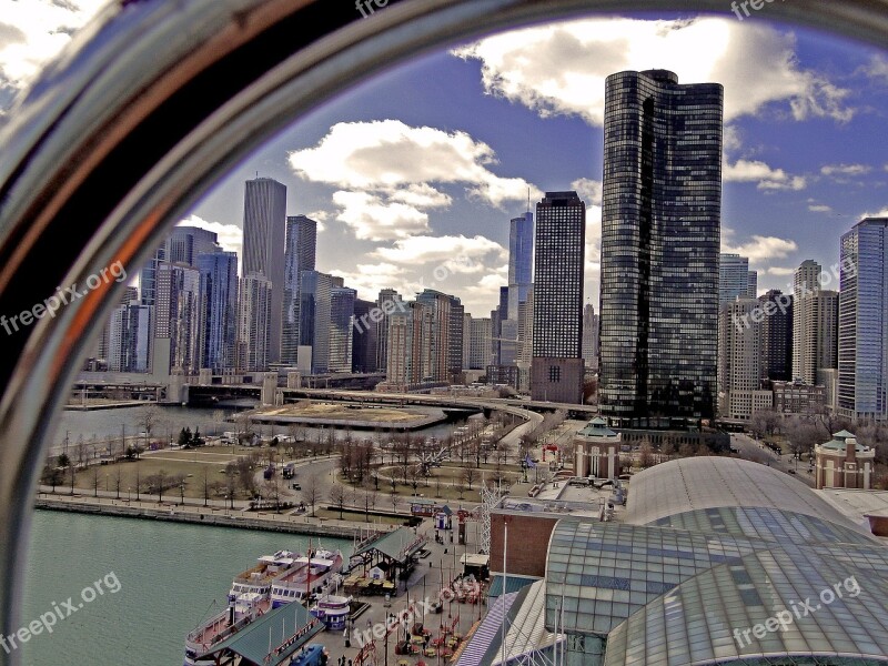 Chicago City Big City Urban Agglomeration The Centre Of