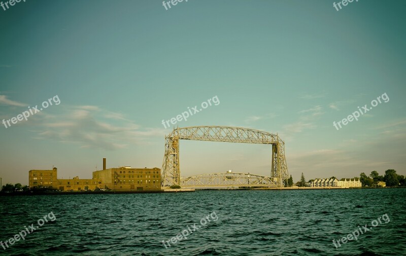 Duluth Minnesota Sky Clouds Lift Bridge