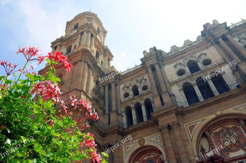 Spain Malaga Historic Cathedral Andalusia