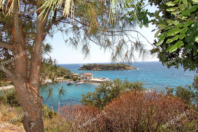 Hellas Sea Port Fishing Village Island