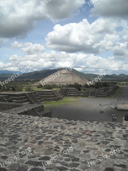 Teotihuacan Pyramids Mexico Free Photos