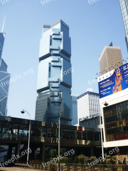 Hong Kong Architecture Building Skyscraper Lippo Center