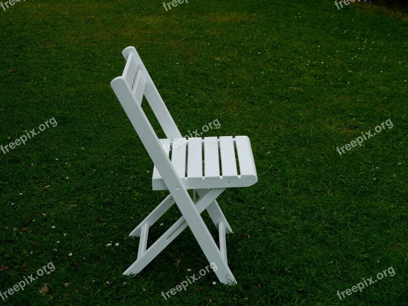 Garden Chair Chair Garden White Wood