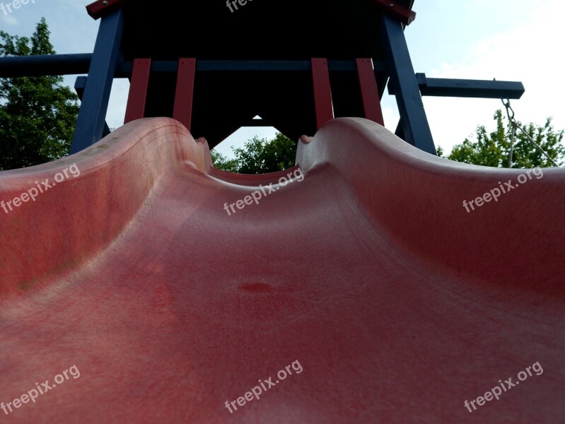 Playground Slide Playset Red Play