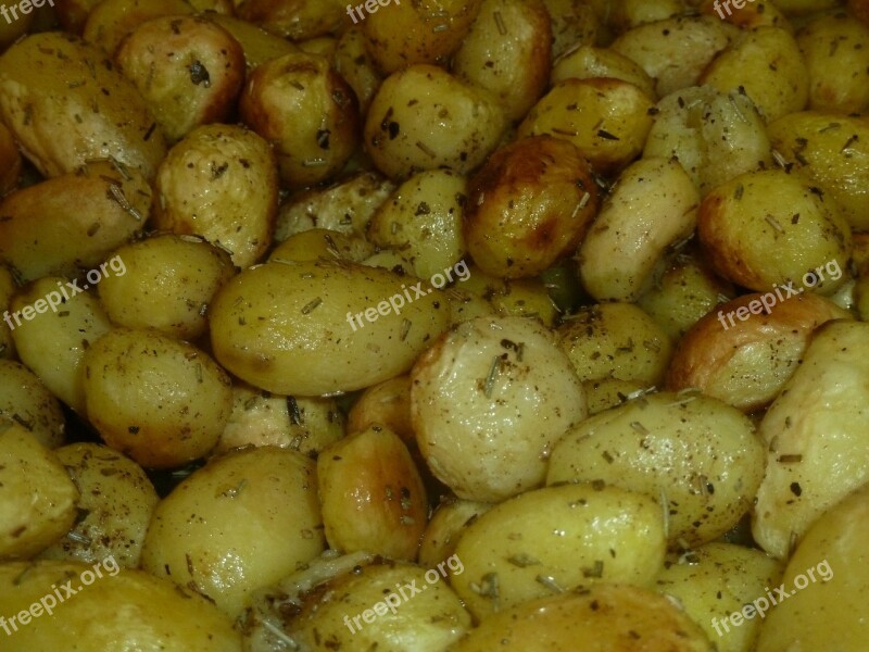 Potatoes Cooked Oven Free Photos