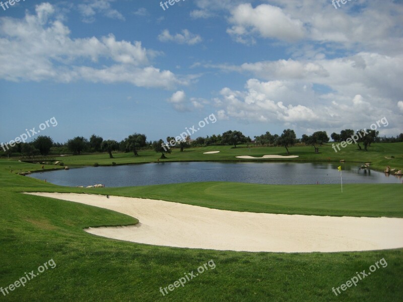 Golf Golf Course Green Field Grass