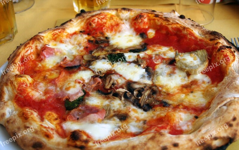 Pizza Funghi Pizzas Italy Delicious