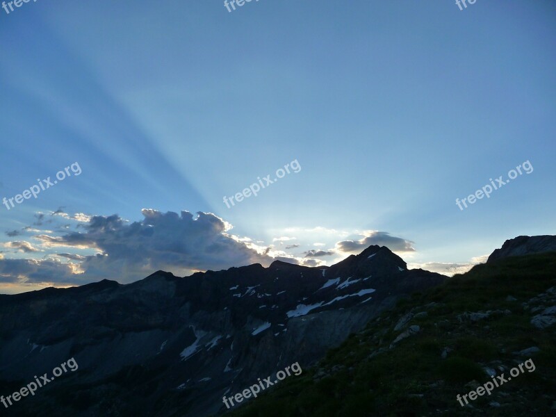 Pyrenees Mountain Sun Rise Free Photos