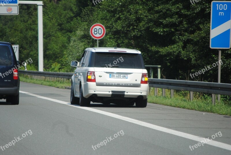 Hard Shoulder Breakdown Car Breakdown Highway Germany