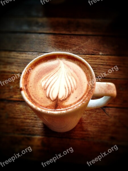 Cappuccino Coffee Cup Drink Breakfast