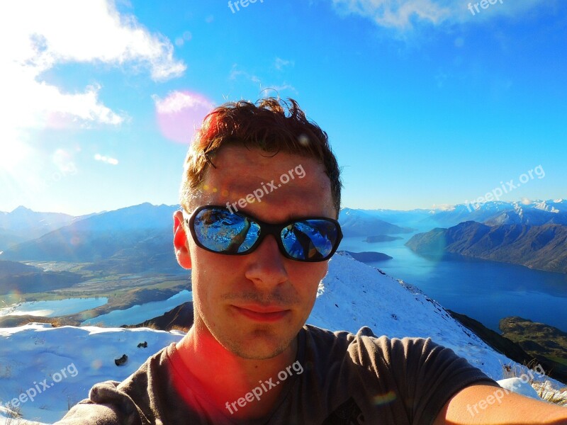 New Zealand Young Man Hiker Trekker