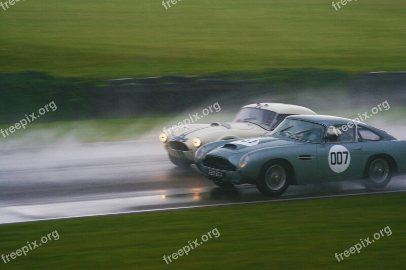 Ac Cobra Aston Martin Goodwood Racing Rain