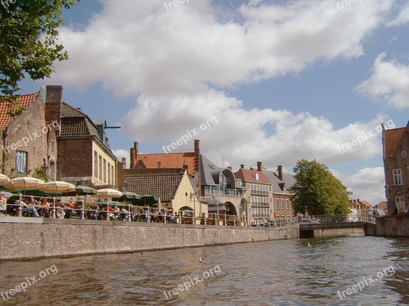 Belgium City River Europe Riverside