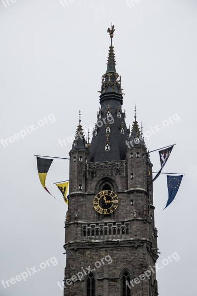 Belfry Of Ghent Belfry Tower Church Church Tower Architecture