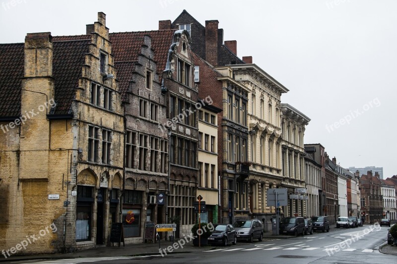 Ghent Belgium Facade Old Building