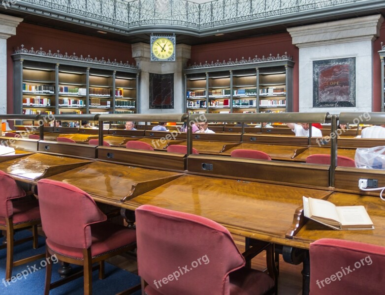 Library Room Reading Chairs Books