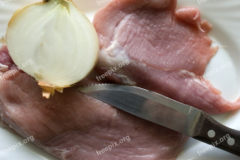 Meat Pork Raw Cooking Food