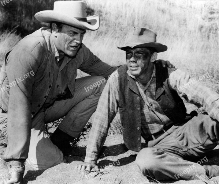 James Arness Ricardo Montalban Actors Vintage Retro