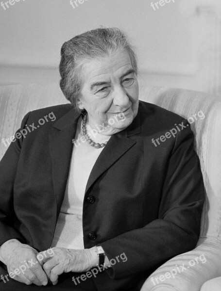 Golda Meir Female Israeli Prime Minister Teacher