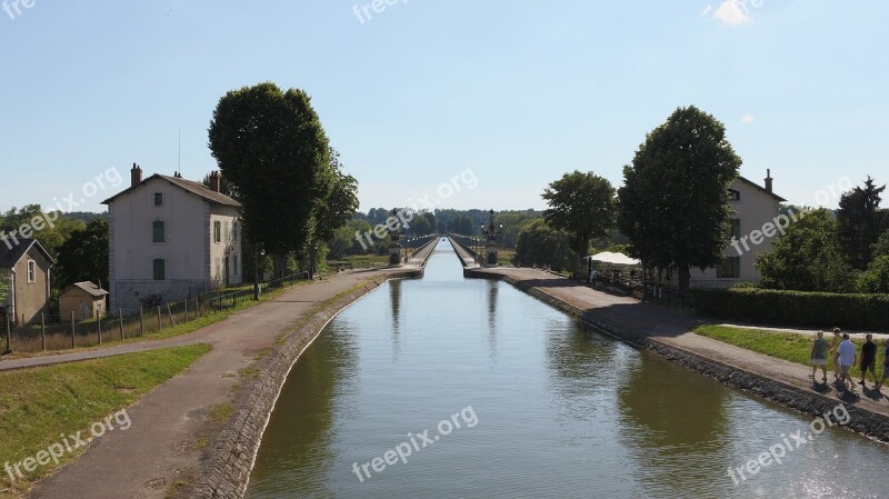 Aqueduct Briare Water Courses France Burgundy