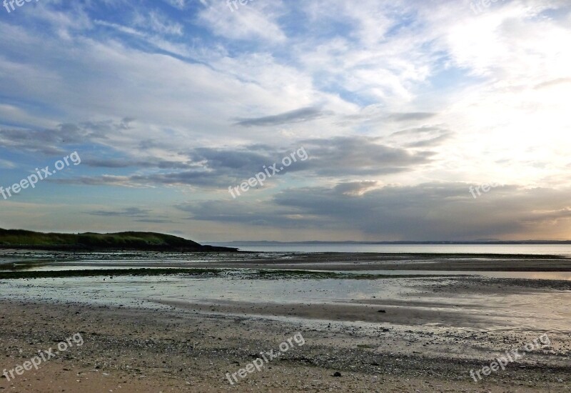 Shoreline Coast Beach Sunset Evening