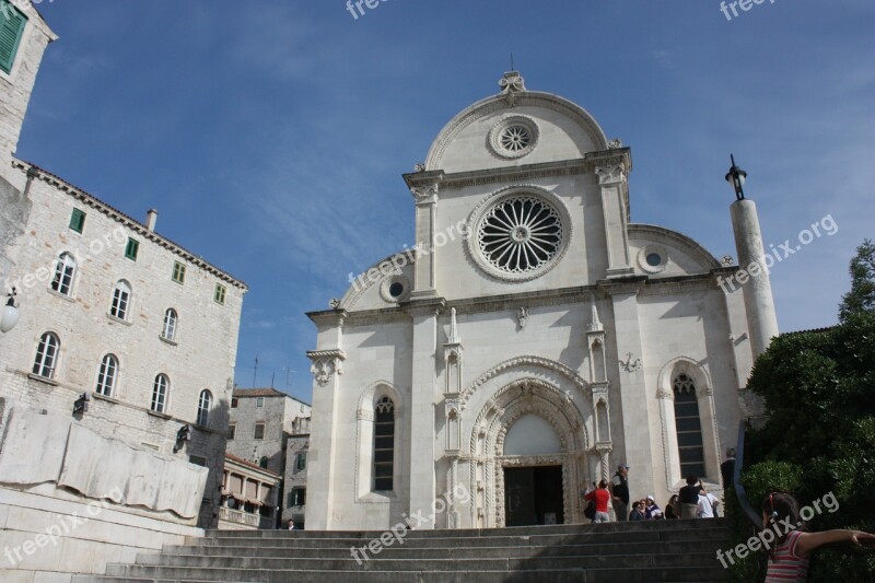 Dalmatia Croatia šibenik Cathedral Staircase