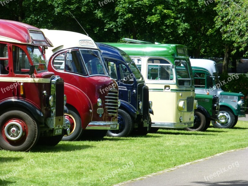 Bus Transport Vintage Transportation Travel