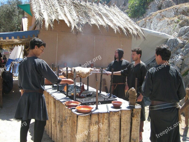 óbidos Medieval Fair Popular Street Gentlemen