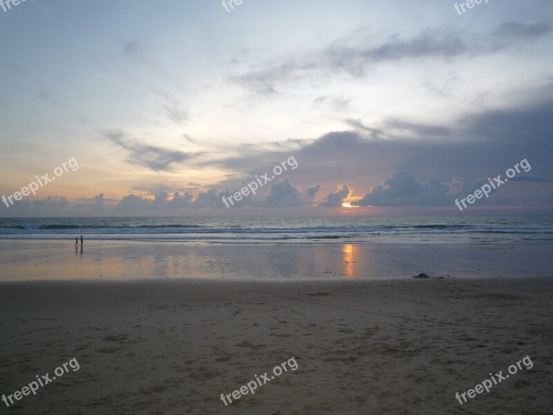 Thailand Evening Seaside Water Summer