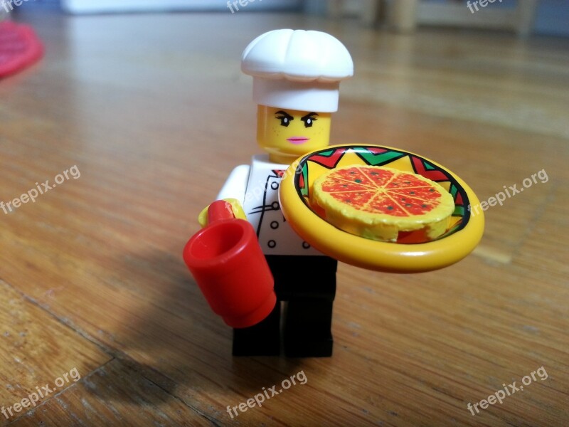 Lego Character Small Pizza Cook