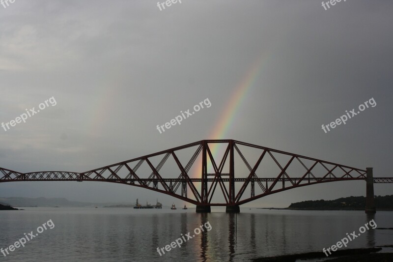 Bridge Scotland Rainbow Scottish Landmark