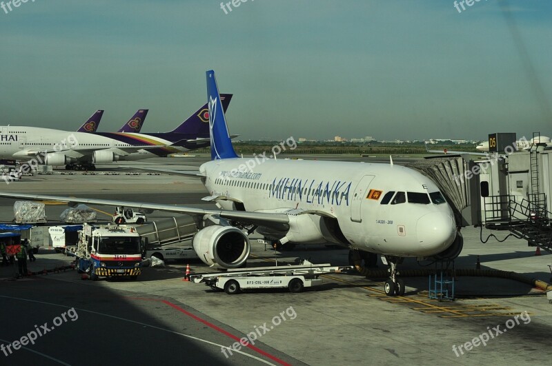 Airport Airline Sri Lanka Airplane Aircraft