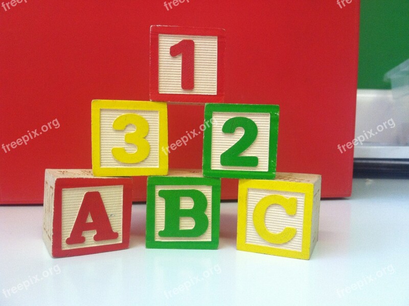 Building Blocks Toys Play Abc 123