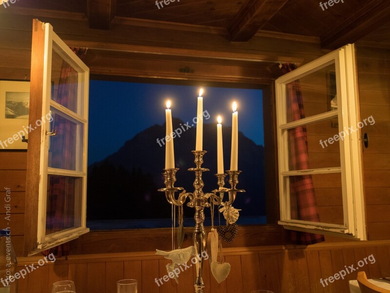 Candlelight Window Candle Holders Romantic Candlestick