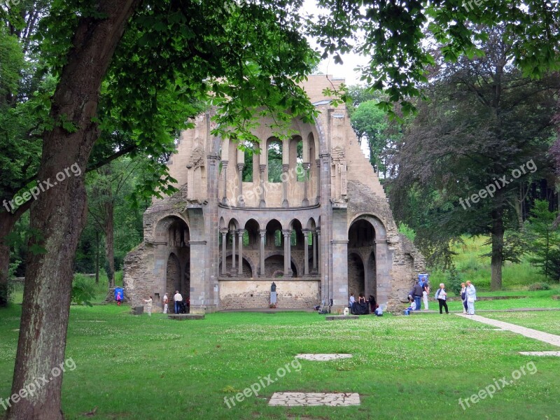 Monastery Ruin Building Invaded Decay