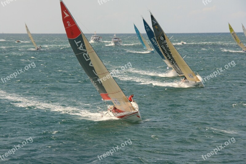 Sailing Sea Figaro Regatta Free Photos