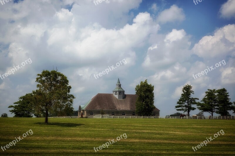 Lexington Kentucky Horse Farm Rural Stable