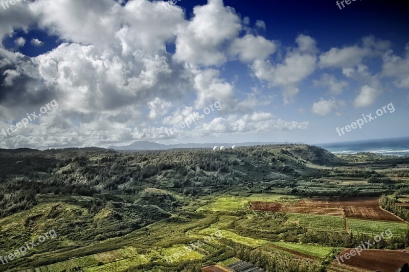 Hawaii Landscape Scenic Sky Clouds