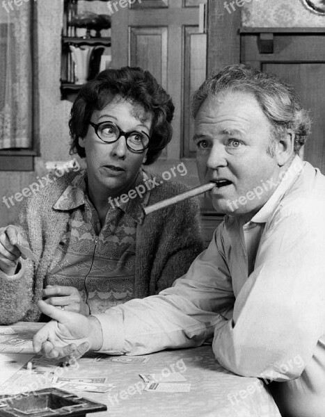 Jean Stapleton Carroll O'connor Vintage Television Sitcom