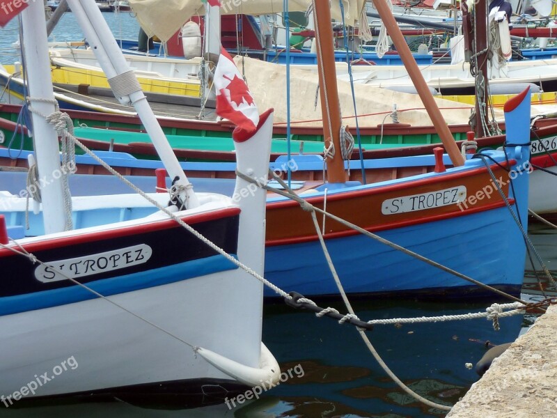 Boats Sailing Boat Fishing Boat St Tropez Saint Tropez