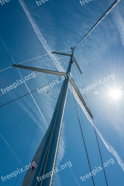 Mast Sail Sky Ship Free Photos