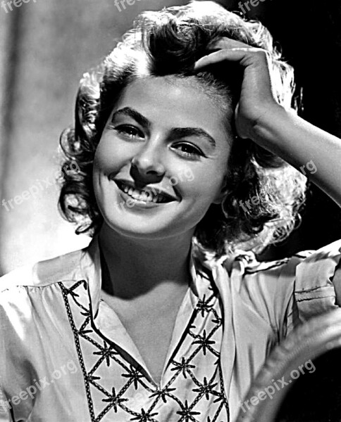 Ingrid Bergman Actress Vintage Movies Motion Pictures