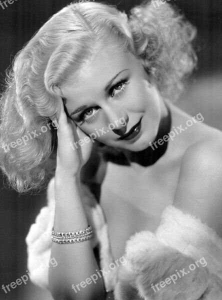 Ginger Rogers Actress Vintage Movies Motion Pictures