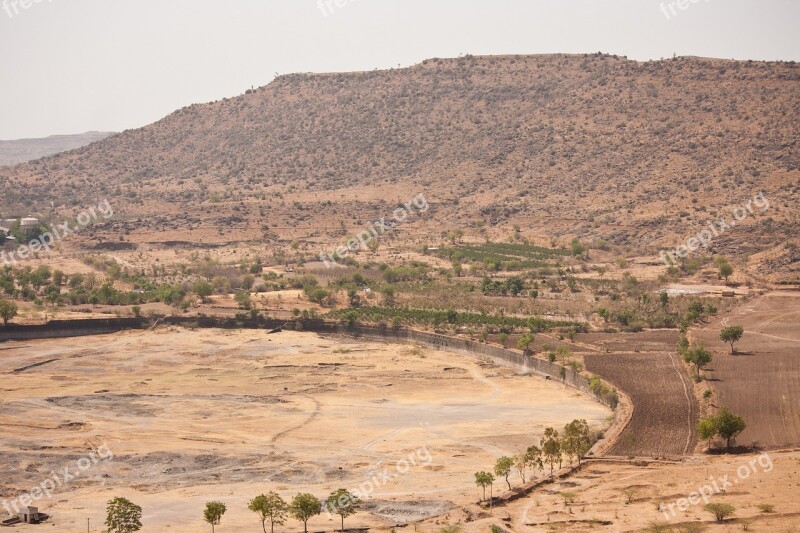 India Countryside Dry Central India Landscape